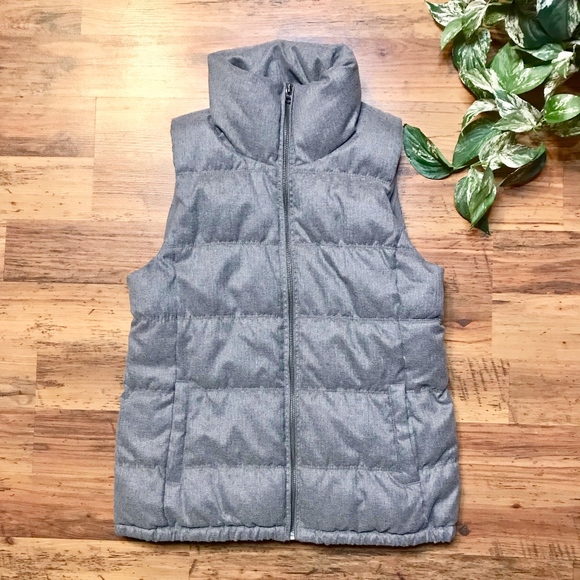 Old Navy Gray Puffer Vest - Picture 1 of 4